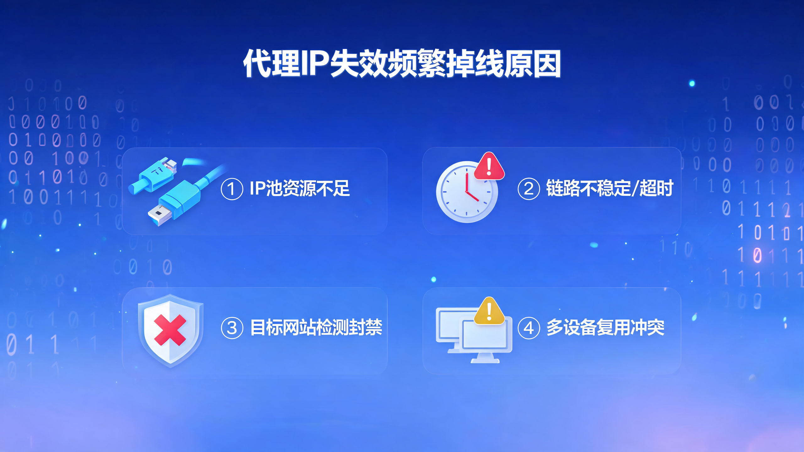 代理IP失效频繁掉线是什么原因？